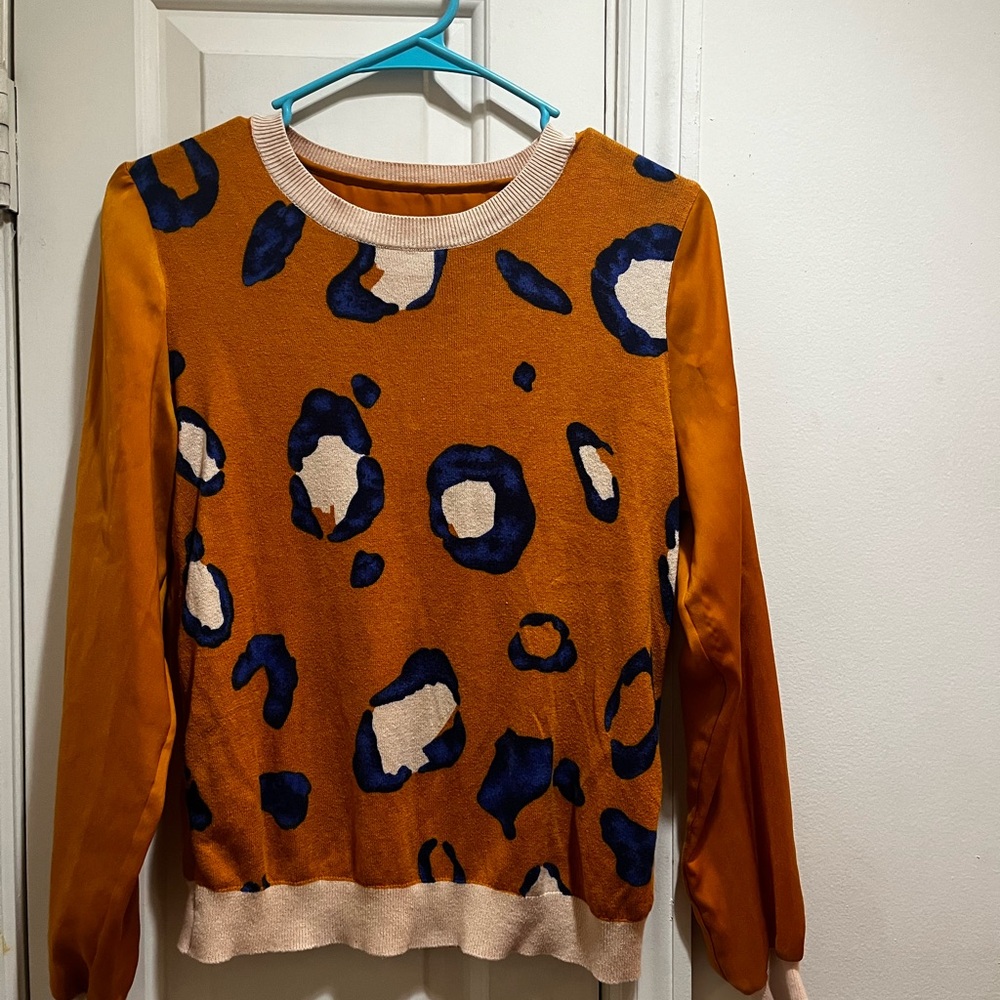 3.1 Phillip Lim 20th Anniversary Collection Orange Brick & Black Sweater - Picture 9 of 12
